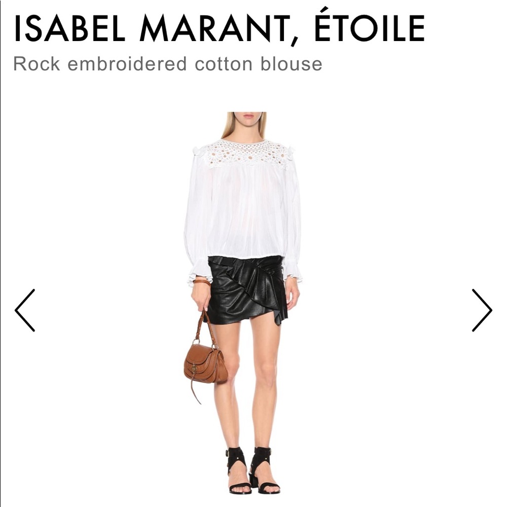 Isabel Marant embroidered cotton blouse -FR34